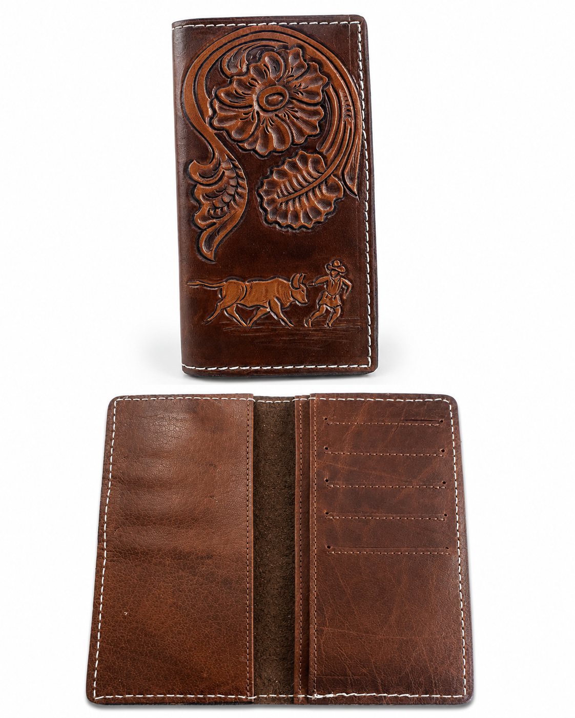 Custom Hand-Tooled Roper Wallet
