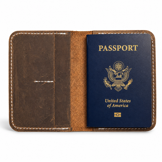 Custom Leather Passport Cover